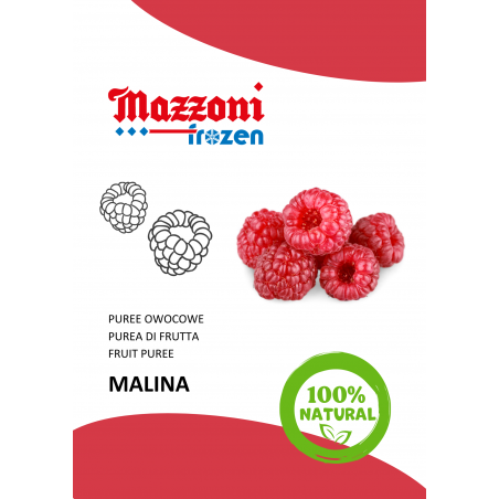 naturalne puree owocowe bez dodatku cukru i konserwantów - malina