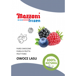 naturalne puree owocowe bez dodatku cukru i konserwantów - owoce lasu