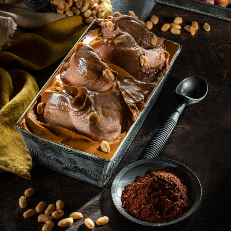 pasta do lodów gianduia o smaku orzechów arachidowych