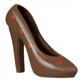 forma do tworzenia eleganckich damskich butów na obcasie z czekolady