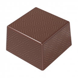 forma do pralin i czekoladek dekoracyjny kwadrat w strukturalny wzór