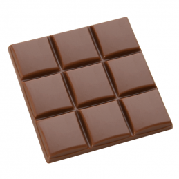 forma z poliwęglanu do małych kwadratowych tabliczek czekolady