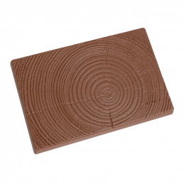 forma z poliwęglanu do tabliczek czekolady w strukturalny wzór drewna