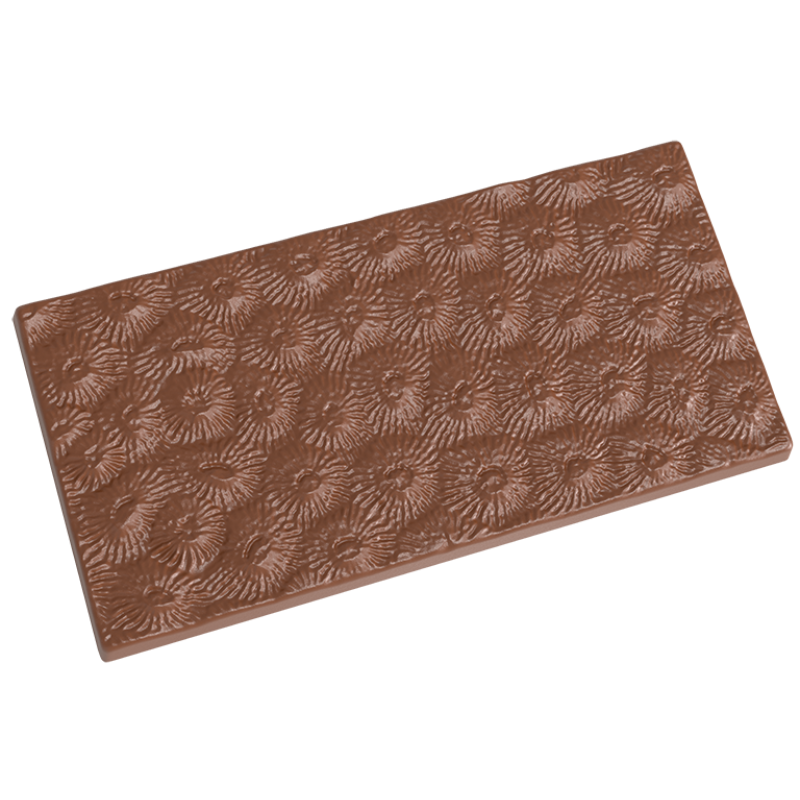 forma z poliwęglanu do dekoracyjnych tabliczek czekolady w strukturalny wzór koralowców