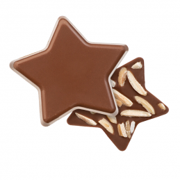 forma do tworzenia małych bożonarodzeniowych tabliczek czekolady w kształcie gwiazdki