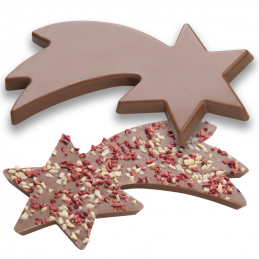 forma do tworzenia bożonarodzeniowych tabliczek czekolady w kształcie gwiazdy betlejemskiej