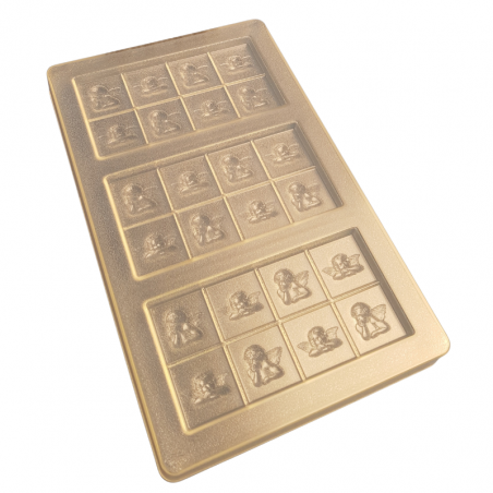 forma z poliwęglanu do tabliczek czekolady z aniołkami