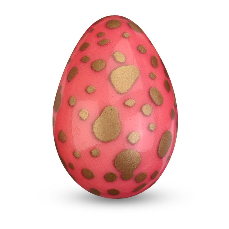 wielkanocny zestaw trójwymiarowych dekoracji z białej czekolady nakrapiane złote pisanki wielkanocny zestaw trójwymiarowych dekoracji z białej czekolady nakrapiane złote pisanki