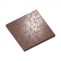 forma z poliwęglanu do kwadratowych tabliczek czekolady w strukturalny wzór - pęknięcia