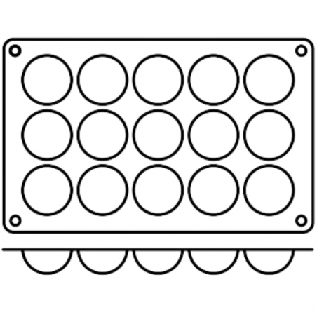 klasyczna i uniwersalna w zastosowaniu forma silikonowa półkule
