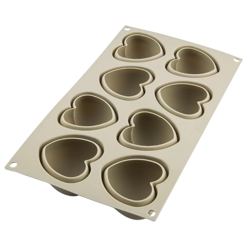 forma silikonowa do monoporcji w kształcie serca do użytku domowego forma silikonowa do monoporcji w kształcie serca do użytku domowego