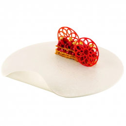 forma silikonowa do profesjonalnych dekoracji spożywczych - ażurowe okręgi w dwóch wzorach