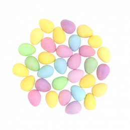 kolorowe chrupiące jajeczka z pysznym nadzieniem czekoladowym