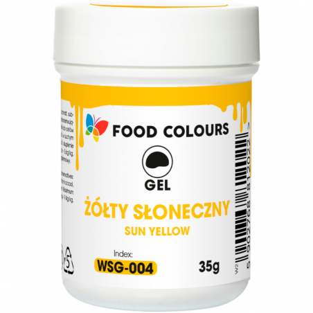 op. 35 g Żółty (słoneczny) barwnik spożywczy w żelu - nr. kat. WSG-004 Food Colours