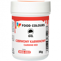 op. 35 g Czerwony (karminowy) barwnik spożywczy w żelu - nr. kat. WSG-032 Food Colours