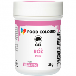 op. 35 g Różowy barwnik spożywczy w żelu - nr. kat. WSG-036 Food Colours