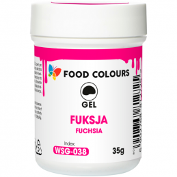 op. 35 g Ciemnoróżowy (fuksja) barwnik spożywczy w żelu - nr. kat. WSG-038 Food Colours