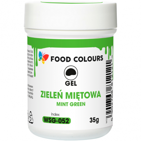 op. 35 g Zielony (miętowy) barwnik spożywczy w żelu - nr. kat. WSG-052 Food Colours