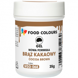 op. 35 g Brązowy (czekoladowy) barwnik spożywczy w żelu - nr. kat. WSG-076 Food Colours
