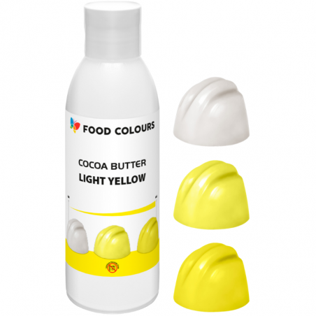 jasnożółty barwnik spożywczy na bazie masła kakaowego do barwienia czekolady