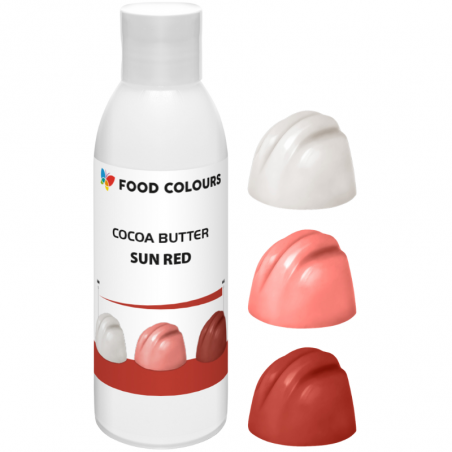 jasnoczerwony barwnik spożywczy na bazie masła kakaowego do barwienia czekolady