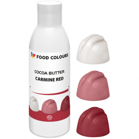 karminowy barwnik spożywczy na bazie masła kakaowego do barwienia czekolady