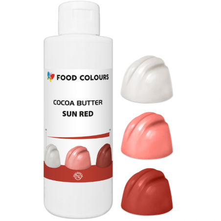 czerwony barwnik spożywczy na bazie masła kakaowego do barwienia czekolady