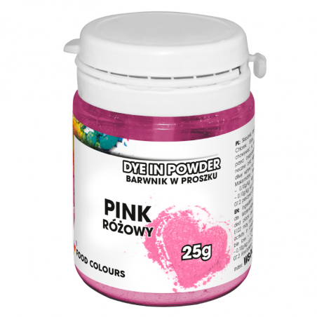 op. 25 g Różowy barwnik spożywczy w proszku - nr. kat. WS-P-036 Food Colours