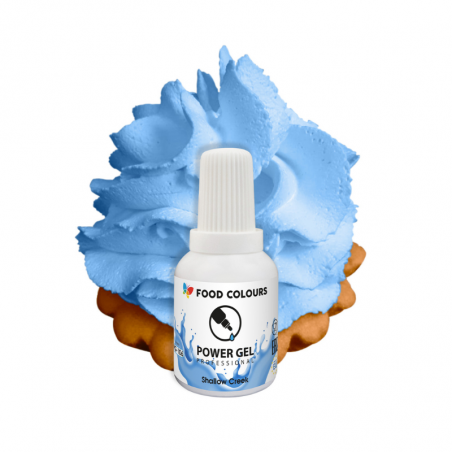 intensywny i bardzo wydajny barwnik spożywczy o żelowej konsystencji - błękitny