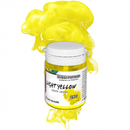 jasnożółty barwnik spożywczy w proszku rozpuszczalny w wodzie, alkoholu i glicerynie