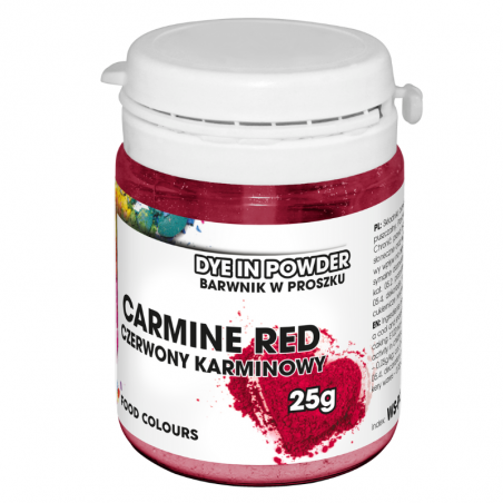 op. 25 g Czerwony (karminowy) barwnik spożywczy w proszku (E122) Azorubina - nr. kat. WS-P-032 Food Colours