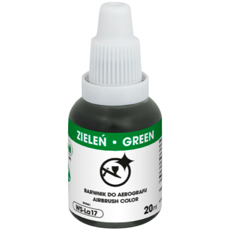 zestaw startowy barwników do aerografu w małych opakowaniach z czyścikiem w zestawie