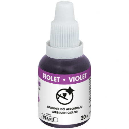 zestaw startowy barwników do aerografu w małych opakowaniach z czyścikiem w zestawie