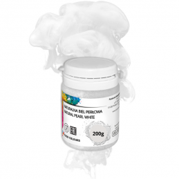 biały barwnik w proszku do barwienia produktów spożywczych - węglan wapnia (E170) - zamiennik bieli tytanowej