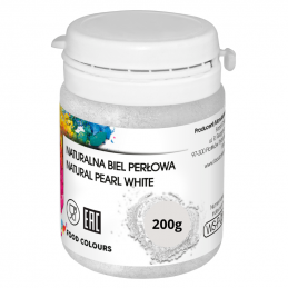 biały barwnik w proszku do barwienia produktów spożywczych - węglan wapnia (E170) - zamiennik bieli tytanowej