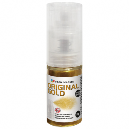 pyłek w postaci suchego sprayu do dekorowania powierzchni wyrobów cukierniczych