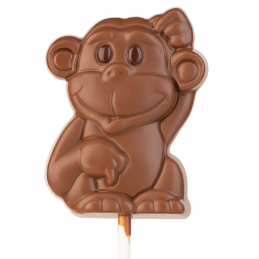 forma do tworzenia dekoracyjnych lizaków czekoladowych małpka