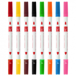 zestaw dwustronnych markerów spożywczych w 8 kolorach
