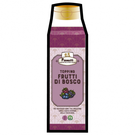 polewa owoce leśne do lodów i gofrów w wygodnej butelce