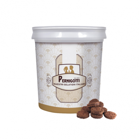 op. 5.5 kg Variegato Frollino Al Cacao 12093504A Pernigotti - krem do przekładania z kawałkami ciasteczek czekoladowych