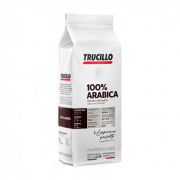 kawa ziarnista 100% Arabica marki Trucillo o słodkim i wyrafinowanym smaku z nutami kwiatów i owoców