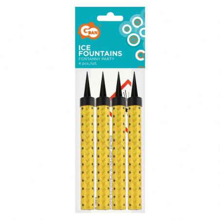 urodzinowa fontanna iskier na tort 4 sztuki w zestawie