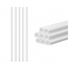 białe wsporniki do tortu piętrowego o długości 30 cm - rurki do przycinania na wymiar