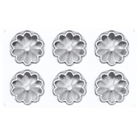 zestaw form silikonowych do tartaletek w kształcie kwiatów