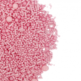 Baby Pink Celebration by Sweet Decor - jasnoróżowy mix posypek cukrowych