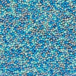 niebieska mieszanka drobnych kuleczek cukrowych do dekoracji sweet decor