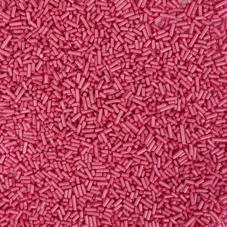 pałeczki cukrowe - posypka perłowa ciemna różowa od sweet decor