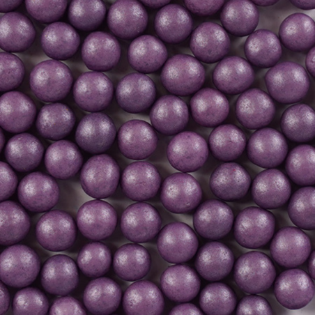 perełka duża perłowa fioletowa - posypka dekoracyjna od sweet decor