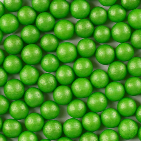 perełka duża perłowa jasna zielona - posypka dekoracyjna od sweet decor