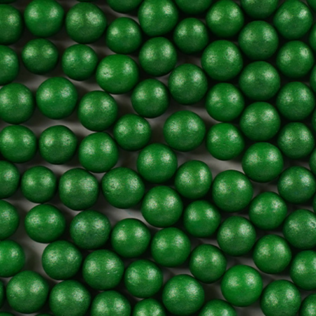 perełka duża perłowa ciemna zielona - posypka dekoracyjna od sweet decor